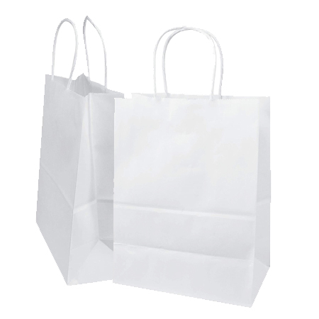 11.75 x 15.75 Vela™ Clear Paper Apparel Bag, L, White buy in